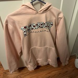 Womens Pink and Rose Thrasher Hoodie